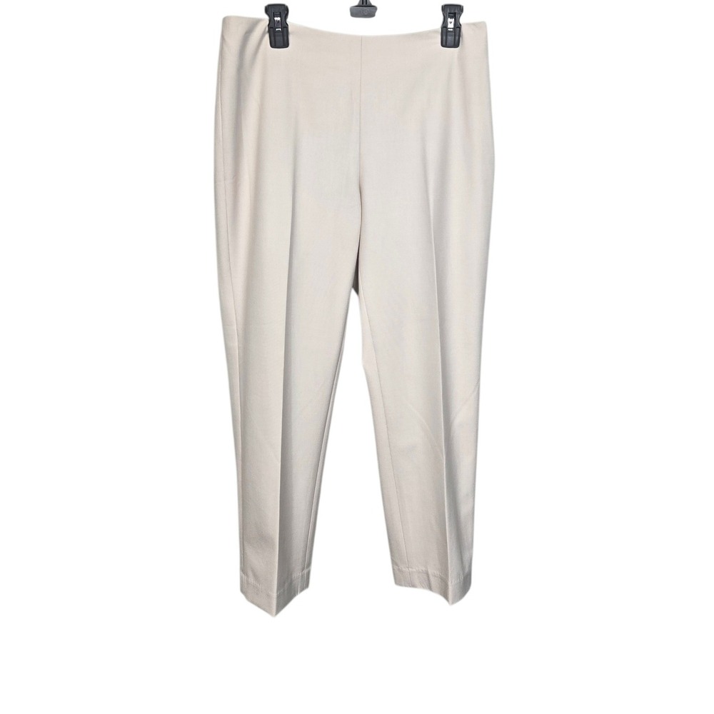 Talbots Petites Classic Side Zip Ankle‎ Pants Beige Khaki Size 10P NWT